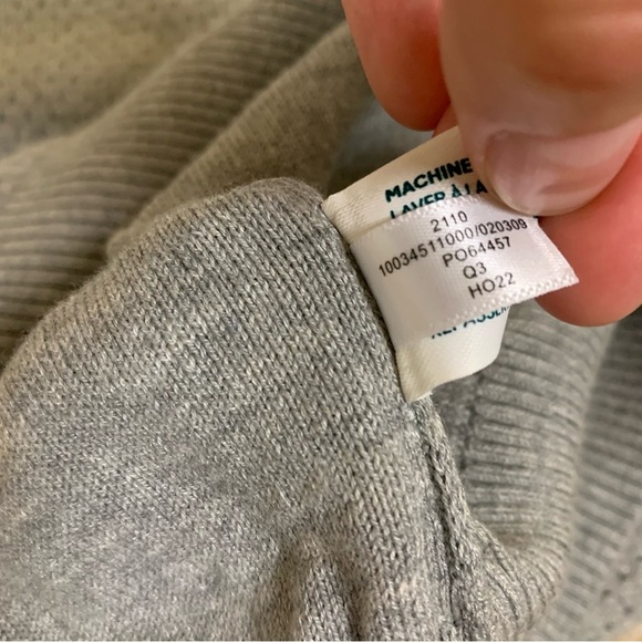 Tommy John Gray Quarter Zip Pullover Sweater Cotton Modal Blend XL - Picture 6 of 6